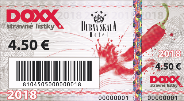 DOXX Stravne listky reklama na listkoch Zilina - Reklama na stravných lístkoch