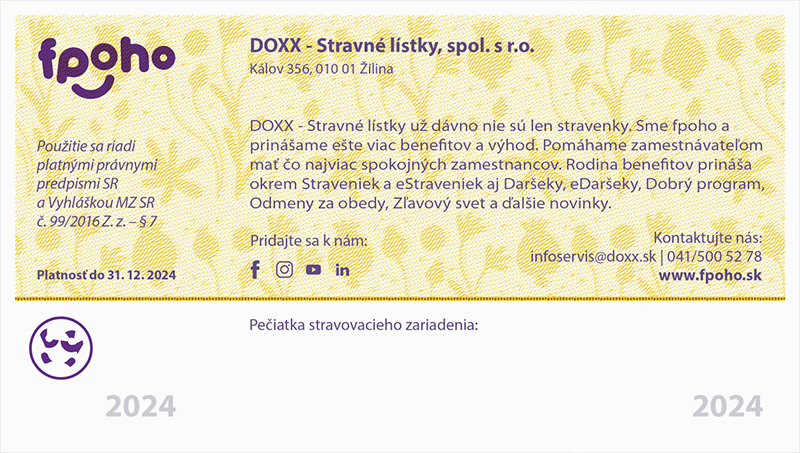 DOXXfpoho Stravenka 2024 back - Stravenky